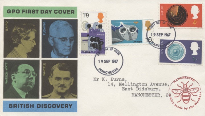 British Discovery, Manchester Bee Cachet