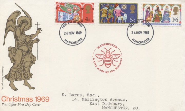 Christmas 1969, Manchester Bee Cachet