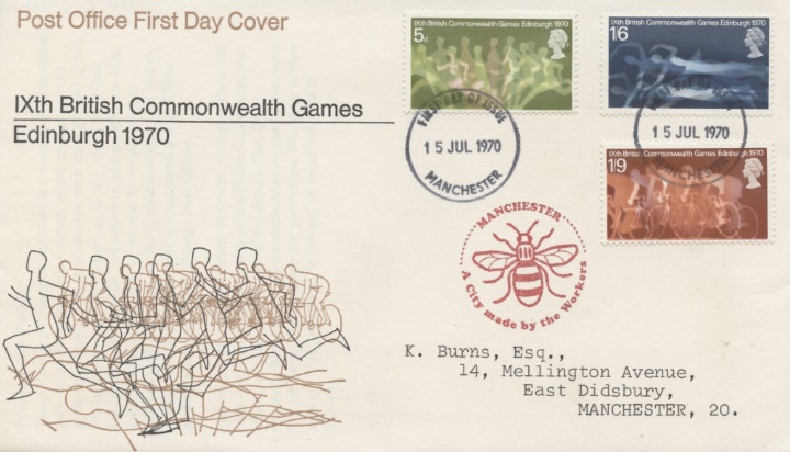 Commonwealth Games 1970, Manchester Bee Cachet
