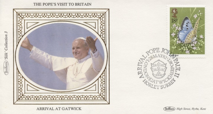 The Popes Visit to Britain, Arrival at Gatwick