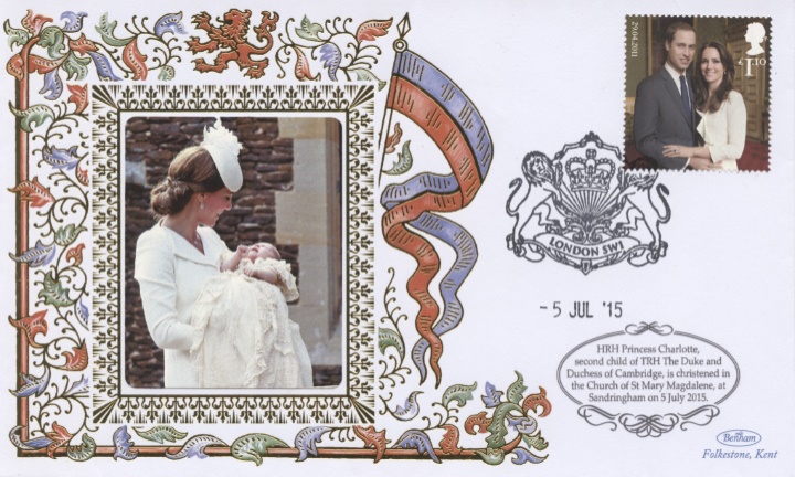 Duchess of Cambridge, Christening of Princess Charlotte