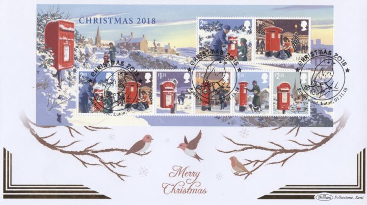 Christmas 2018: Miniature Sheet, Robins