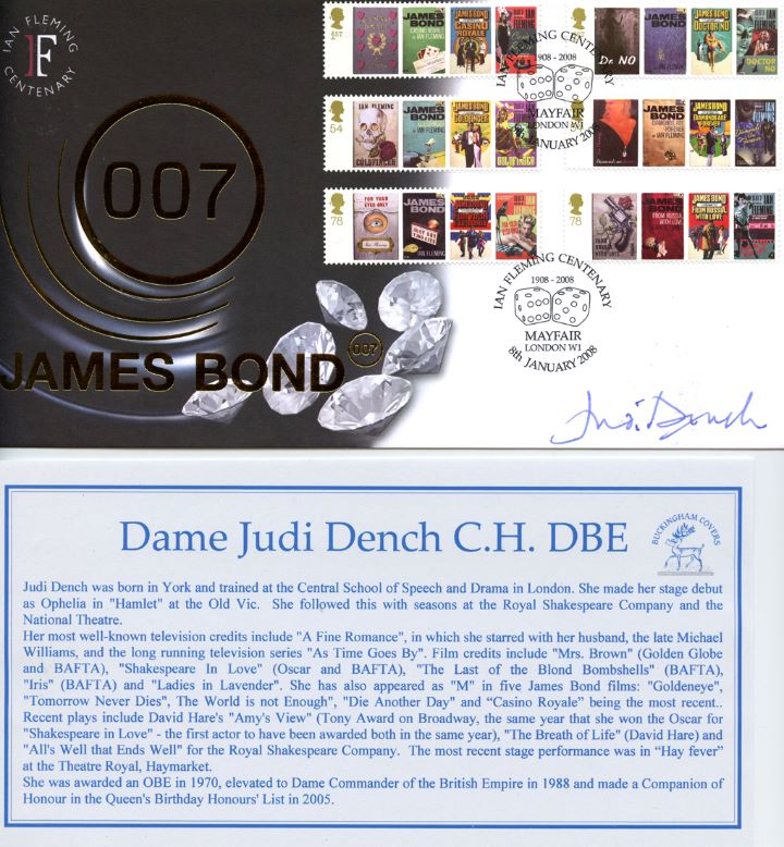 James Bond, Signed by Dame Judi Dench