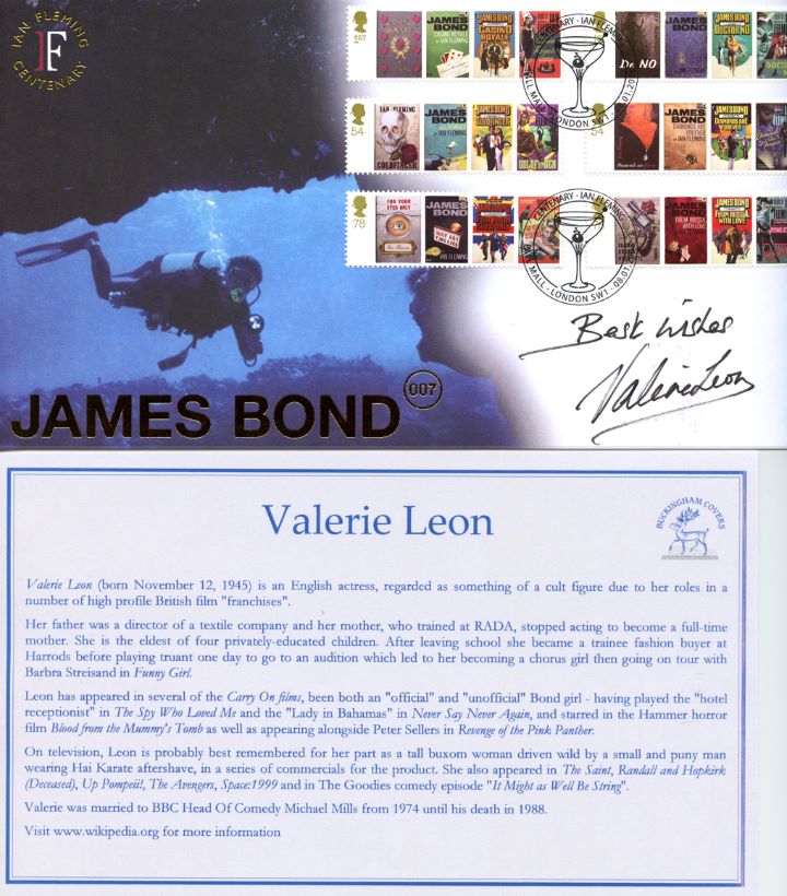 James Bond, Signed by Valerie Leon