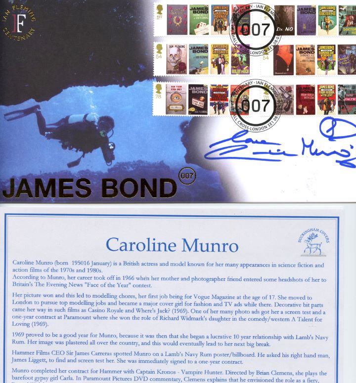 James Bond, Signed by Caroline Munro