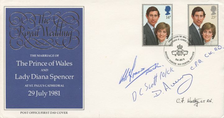 Royal Wedding 1981, Signed by the wedding cake cooks