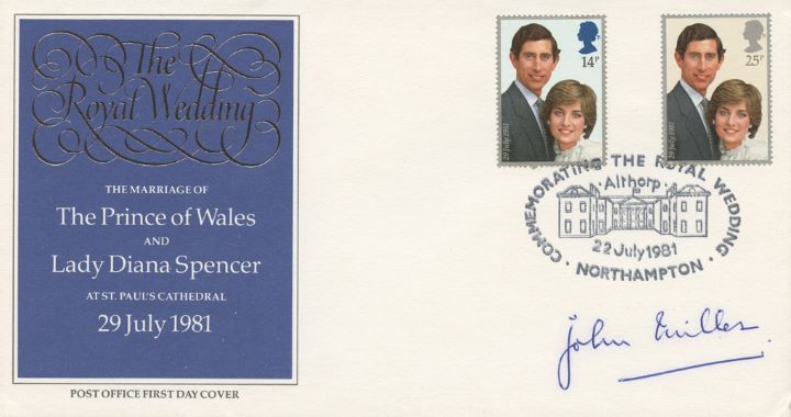 Royal Wedding 1981, Signed by the Crown Equerry