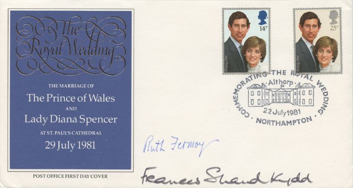 Royal Wedding 1981, Signed by Diana's Mother and Grandmother