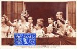 Elizabeth II Coronation
Watching RAF Flypast from Buckingham Palace Balcony