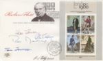 Rowland Hill: Miniature Sheet, Rowland Hill
Autographed By: Tom Jackson (General Secretary of the Union of Communications Workers)