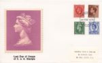 Last Day of £. s. d. Stamps
HM The Queen