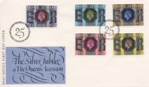 15.06.1977
Silver Jubilee: (all 5 values)
Double Dated Cover
Royal Mail/Post Office