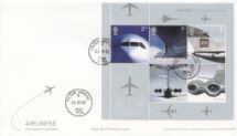 02.05.2002
Airliners: Miniature Sheet
Fifty Years of Jet Travel
Royal Mail/Post Office