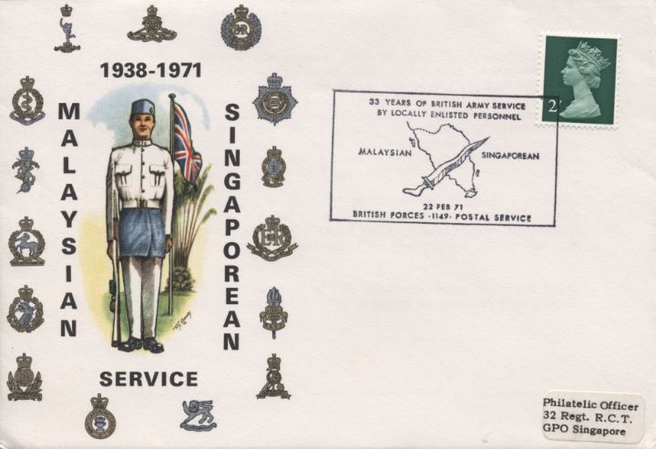 33 Years of British Army Service, Malaysian Singaporean Service