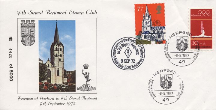 7th Signal Regiment Stamp Club, Freedom of Herford