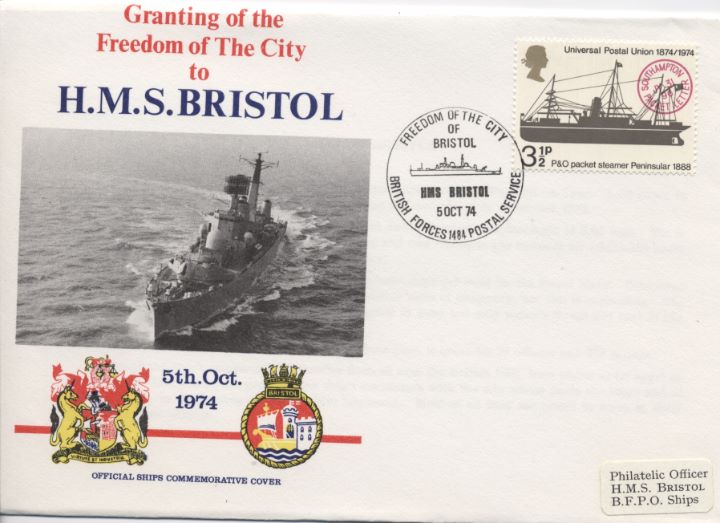 Granting The Freedom of the City, HMS Bristol