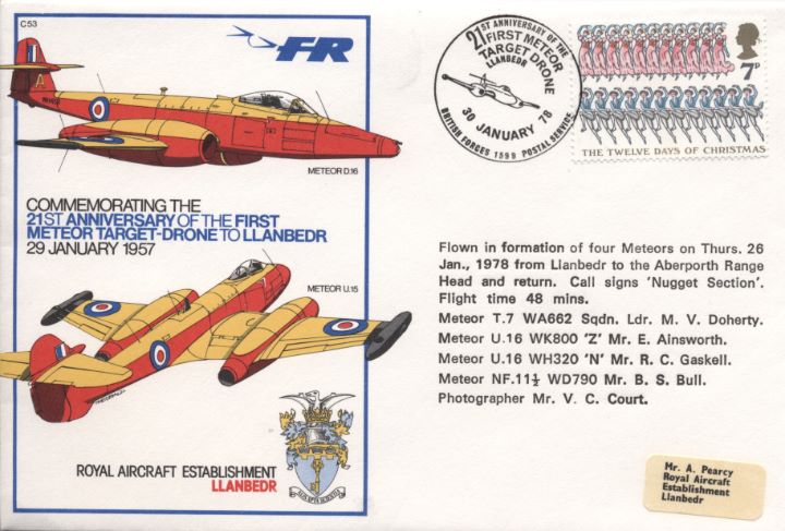 21st Anniversary, Meteor Target Drone to Llanbedr