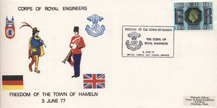 Corps of Royal Engineers, Freedom of the Town of Hameln