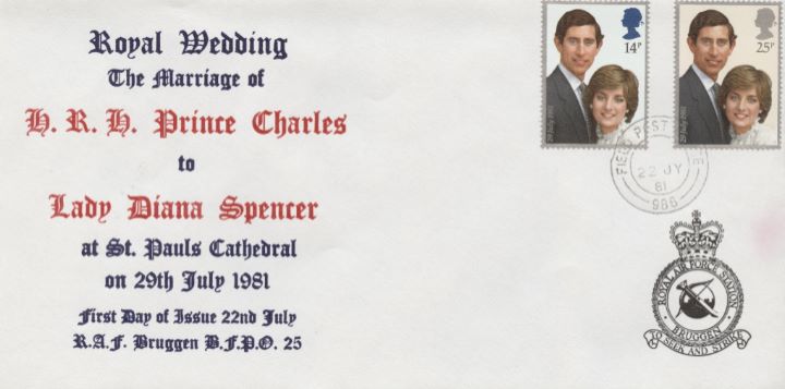 Royal Wedding 1981, HRH Prince Charles to Lady Diana Spencer