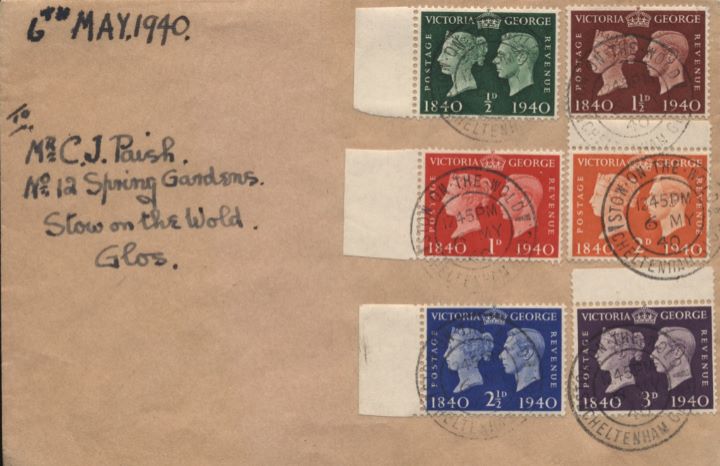 Postage Stamp Centenary, Plain Covers