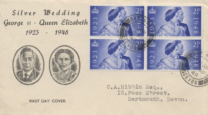 Silver Wedding 1948, King & Queen