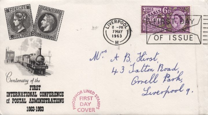 Paris Postal Conference, Steam Railway & Stamps