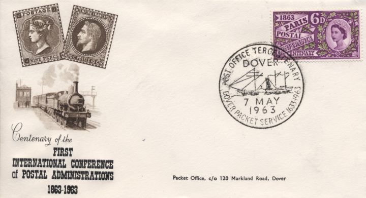 Paris Postal Conference, Steam Railway & Stamps