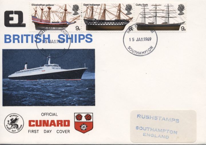 British Ships, Cunard pair of covers