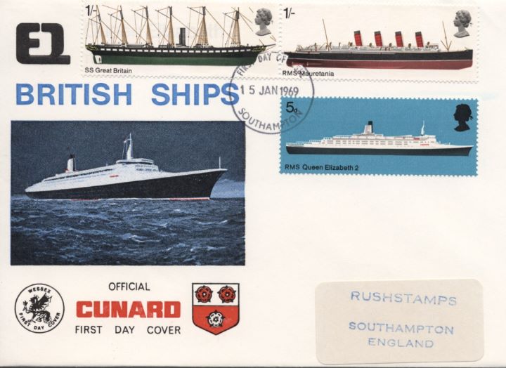 British Ships, Cunard pair of covers