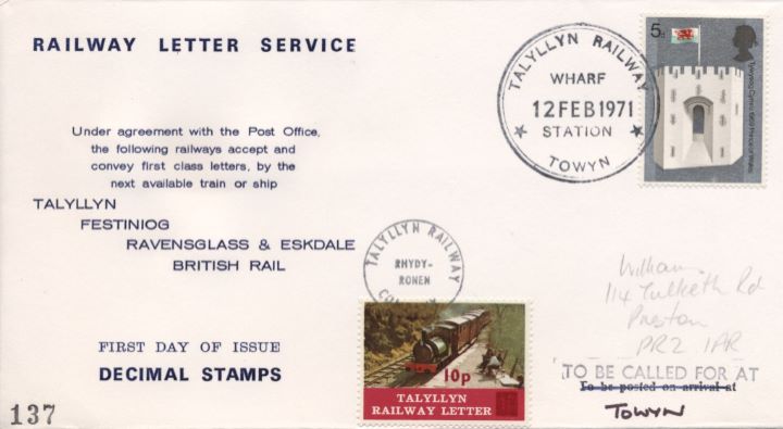 Railway Letter Service, Talyllyn Railway