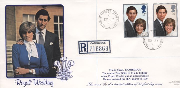 Royal Wedding 1981, Limited Edition CDS postmarks