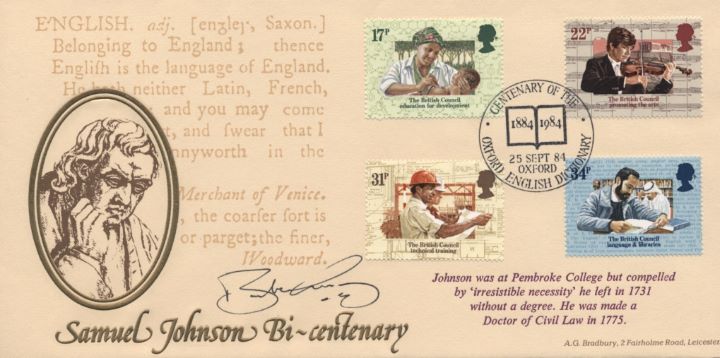 British Council, Samuel Johnson Bicentenary