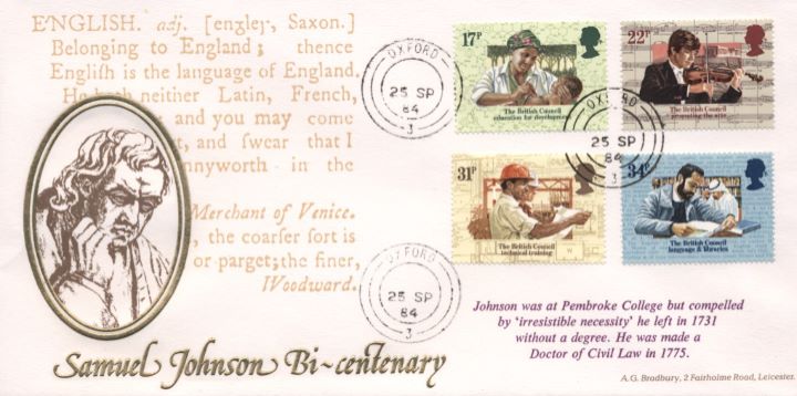 British Council, Samuel Johnson Bicentenary