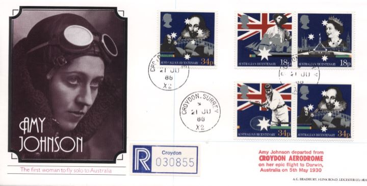 Australian Bicentenary, Amy Johnson