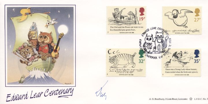 Edward Lear: Stamps, The Owl and the Pussycat