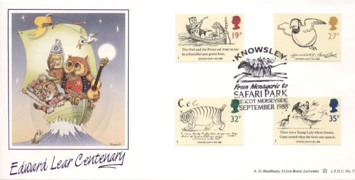 Edward Lear: Stamps, The Owl and the Pussycat