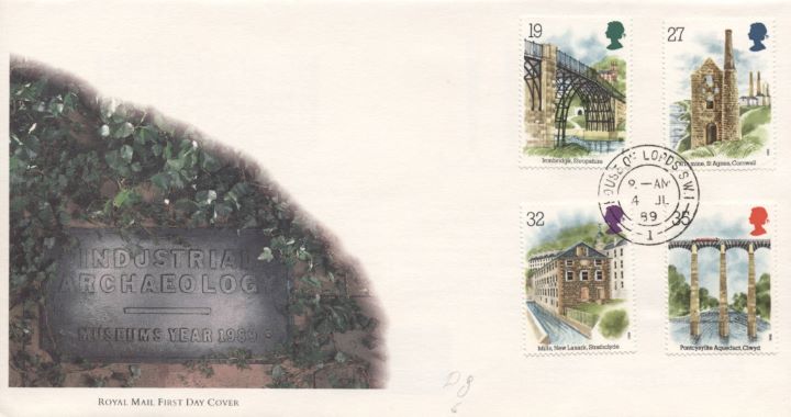 Ind. Archaeology: Stamps, Museums Year 1989