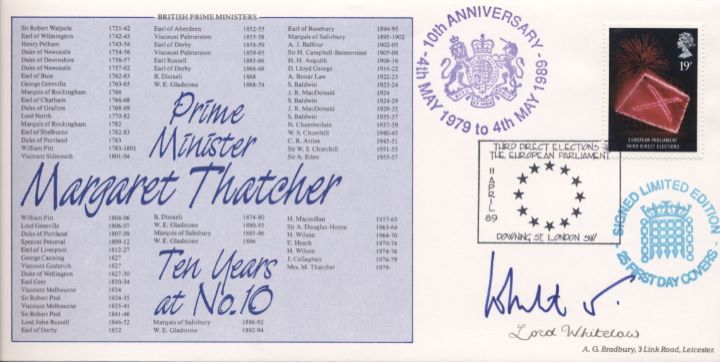 Anniversaries, Mrs Thatcher 10 Years at No.10