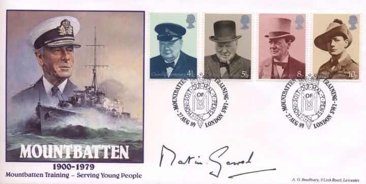 Mountbatten, With Churchill Stamps