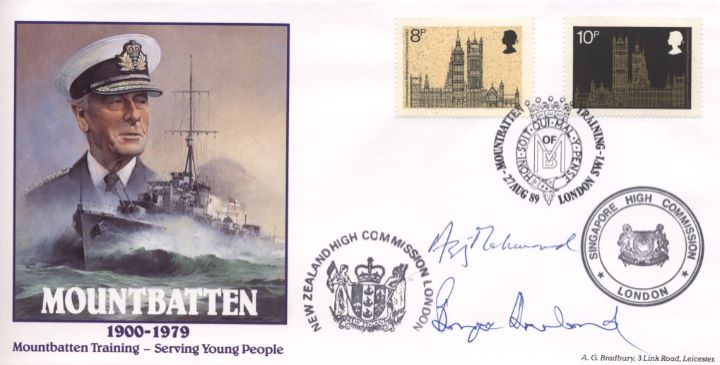 Mountbatten, With Parliament Stamps