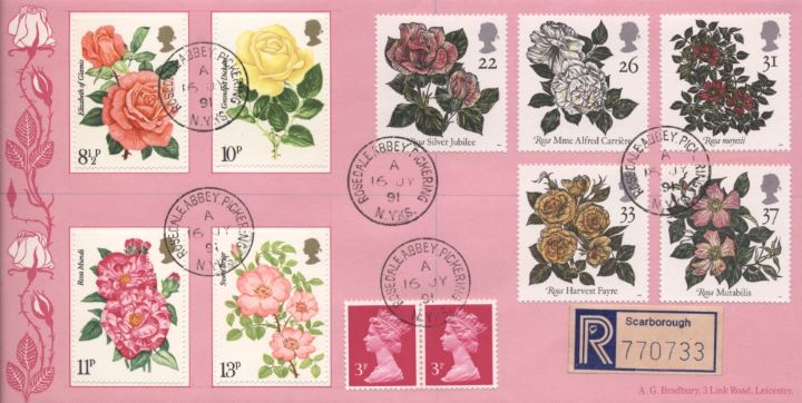 Roses 1991, Roses on Stamps