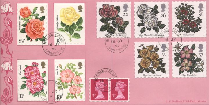 Roses 1991, Roses on Stamps