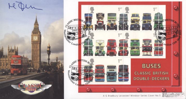 Double Decker Buses: Miniature Sheet, Classic British Buses