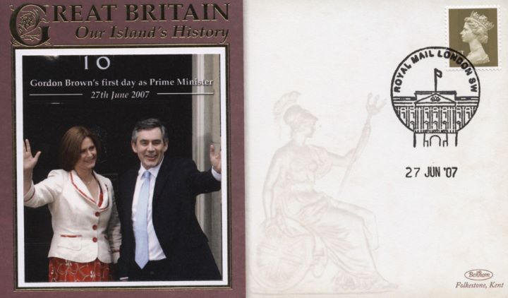 First Day as Prime Minister, Gordon Brown & wife