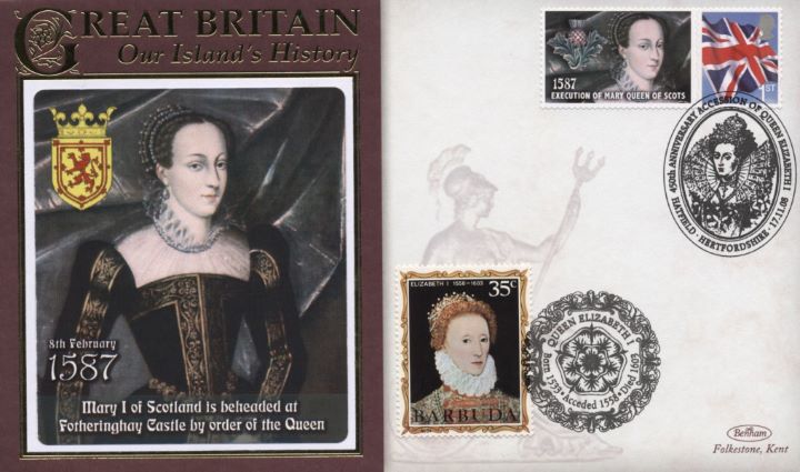 450th Anniversary Elizabeth I Accession, Mary Queen of Scots Beheaded