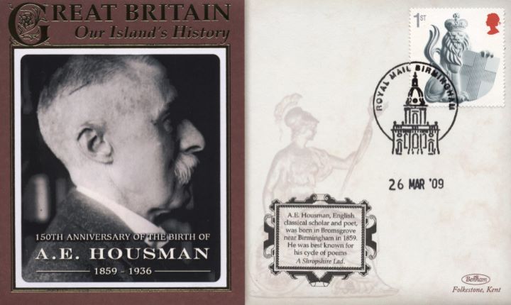 150th Anniversary, Birth of A E Housman