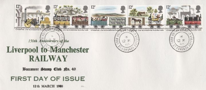 Liverpool & Manchester Rly, Buccaneer Stamp Club