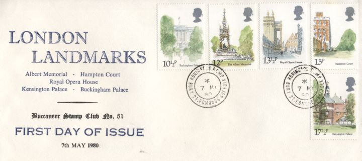 London Landmarks, Buccaneer Stamp Club