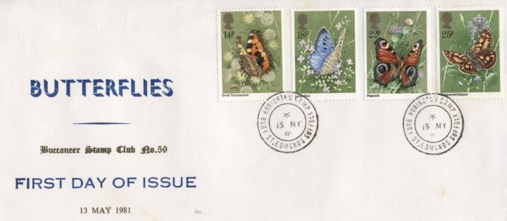 Butterflies, Buccaneer Stamp Club