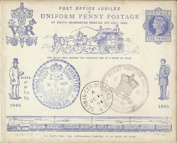 Penny Postage Jubilee, Official Envelope